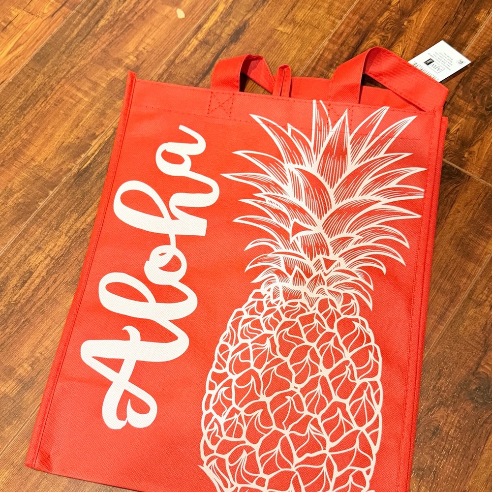 Target Red Aloha Pineapple Tote Bag Hawaii Exclusive